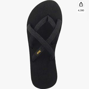 Black on Black Teva Women's Olowahu Flip-Flop